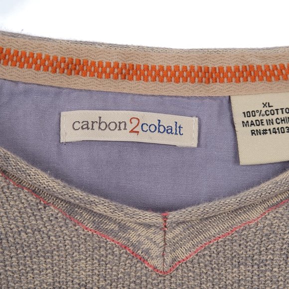Carbon 2 Cobalt Cotton Pullover Sweater Top Size XL - Picture 4 of 6